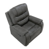 Oberon Dark Gray Double Reclining Living Room Set by Homelegance at Eve Furniture