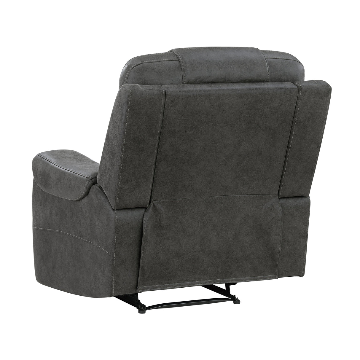 Oberon Dark Gray Double Reclining Living Room Set by Homelegance at Eve Furniture