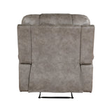 Oberon Grayish Brown Double Reclining Living Room Set by Homelegance at Eve Furniture