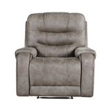 Oberon Grayish Brown Double Reclining Living Room Set by Homelegance at Eve Furniture