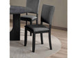 Oberto Dark Gray Side Chair (Set of 4) by Furniture of America at Eve Furniture