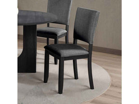 Oberto Dark Gray Side Chair (Set of 4) by Furniture of America at Eve Furniture