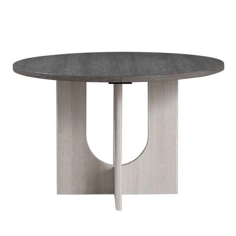 Oberto Gray 5 Pc. Round Dining Table Set by Furniture of America at Eve Furniture