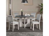 Oberto Gray 5 Pc. Round Dining Table Set by Furniture of America at Eve Furniture