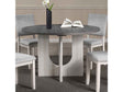 Oberto Gray Round Dining Table Only by Furniture of America at Eve Furniture