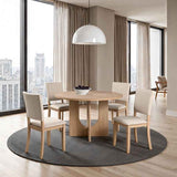 Oberto Natural Side Chair (Set of 4) by Furniture of America at Eve Furniture