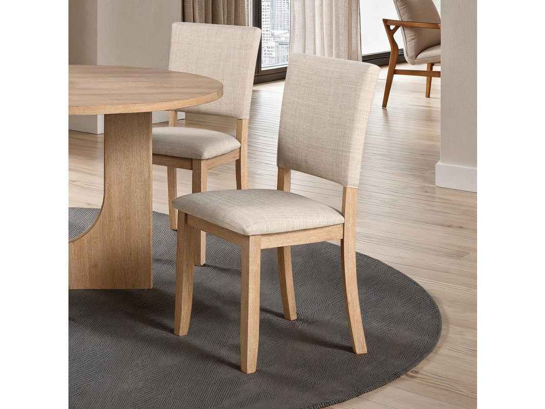Oberto Natural Side Chair (Set of 4) by Furniture of America at Eve Furniture