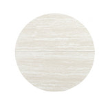 Oberto Travertine Finish/Walnut Round Dining Table by Furniture of America at Eve Furniture