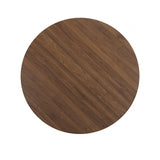 Oberto Walnut Round Dining Table by Furniture of America at Eve Furniture