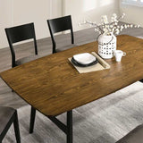 Oberwil Antique Oak & Black 7pc Dining Room Set by Furniture of America at Eve Furniture