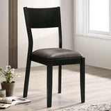 Oberwil Antique Oak & Black 7pc Dining Room Set by Furniture of America at Eve Furniture
