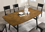 Oberwil Antique Oak/Black Dining Table by Furniture of America at Eve Furniture