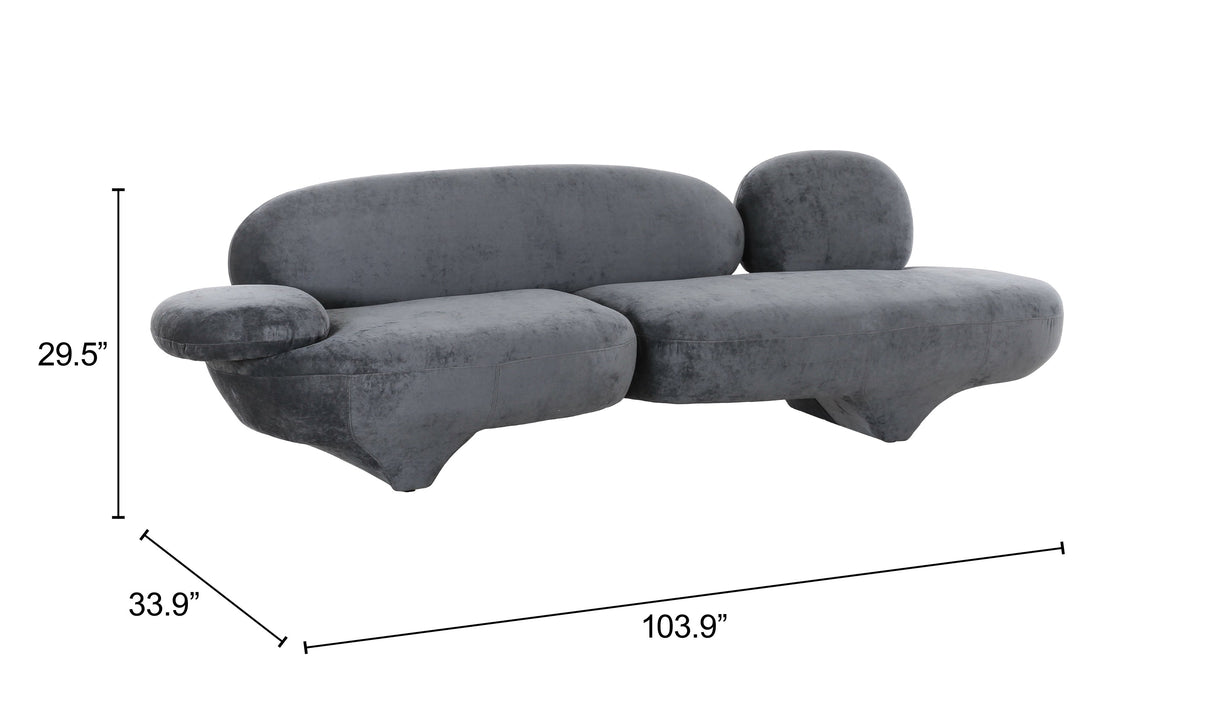 Oblak Storm Gray Sofa by Zuomod at Eve Furniture