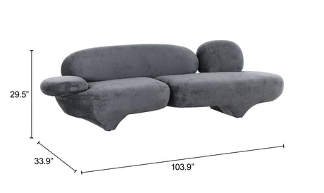 Oblak Storm Gray Sofa by Zuomod at Eve Furniture