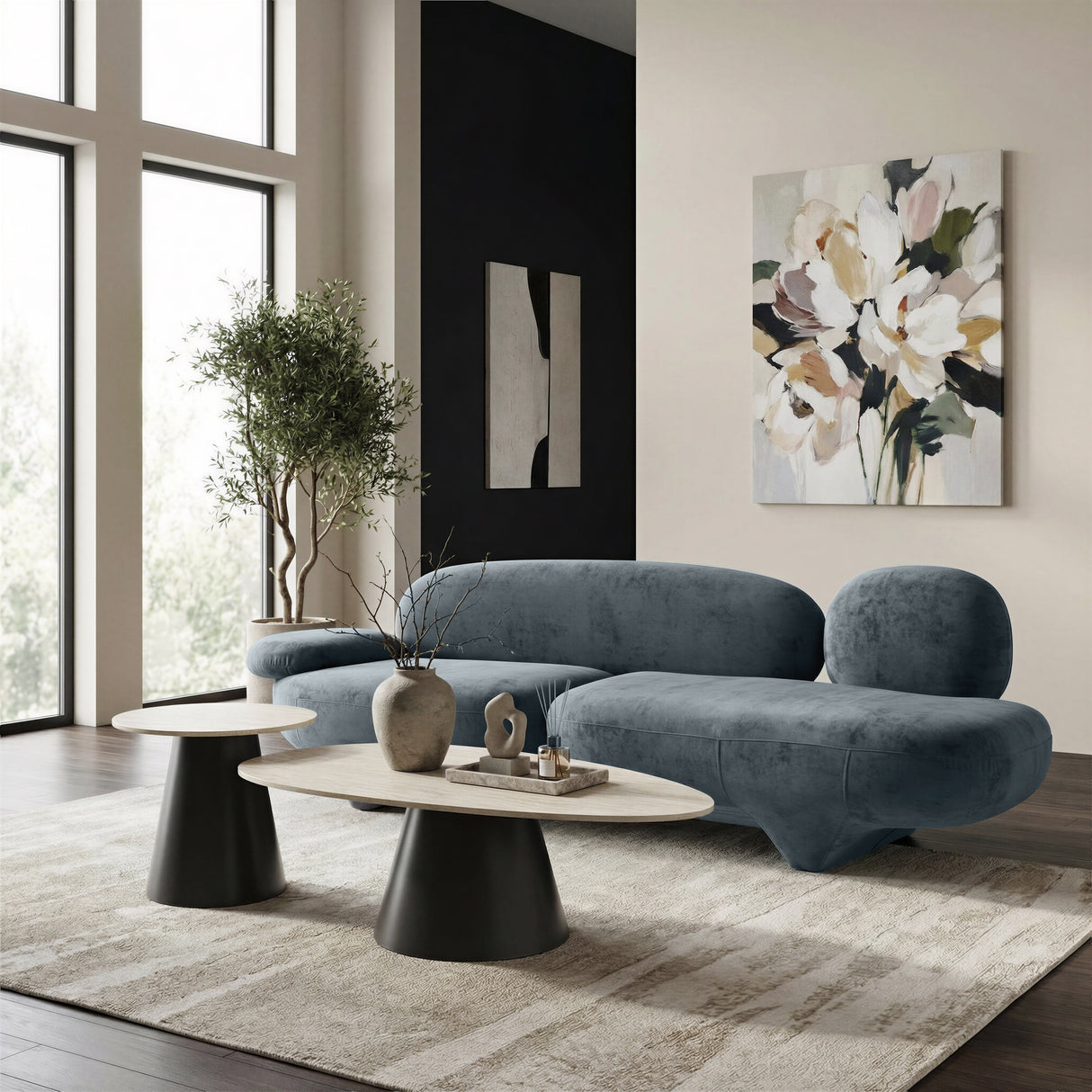 Oblak Storm Gray Sofa by Zuomod at Eve Furniture