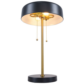 Obni Table Lamp with Black outer and White inner by Ashcroft Furniture at Eve Furniture