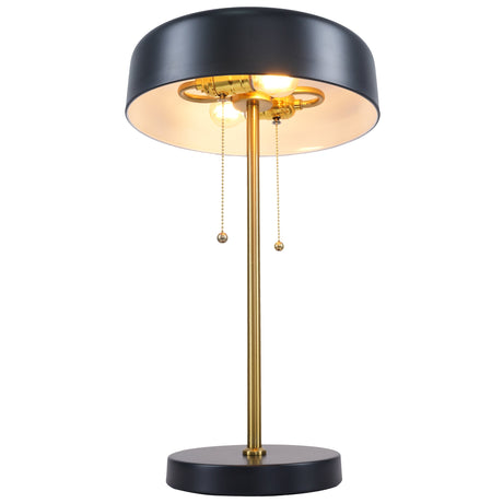 Obni Table Lamp with Black outer and White inner by Ashcroft Furniture at Eve Furniture