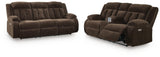 Observation Chocolate Power Power Reclining Living Room Set by Ashley at Eve Furniture