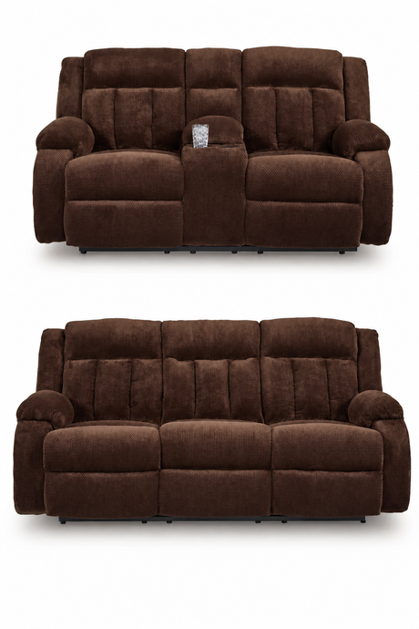 Observation Chocolate Power Power Reclining Living Room Set by Ashley at Eve Furniture
