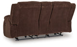 Observation Chocolate Power Reclining Loveseat with Console by Ashley at Eve Furniture