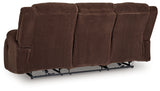 Observation Chocolate Power Reclining Sofa and Loveseat by Ashley at Eve Furniture