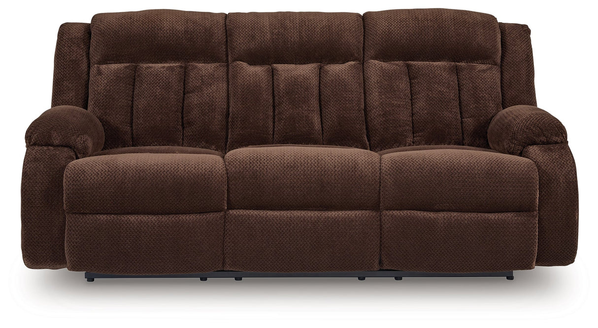 Observation Chocolate Power Reclining Sofa and Loveseat by Ashley at Eve Furniture