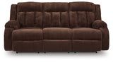Observation Chocolate Power Reclining Sofa and Loveseat by Ashley at Eve Furniture