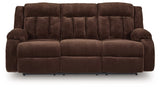 Observation Chocolate Power Reclining Sofa and Loveseat by Ashley at Eve Furniture