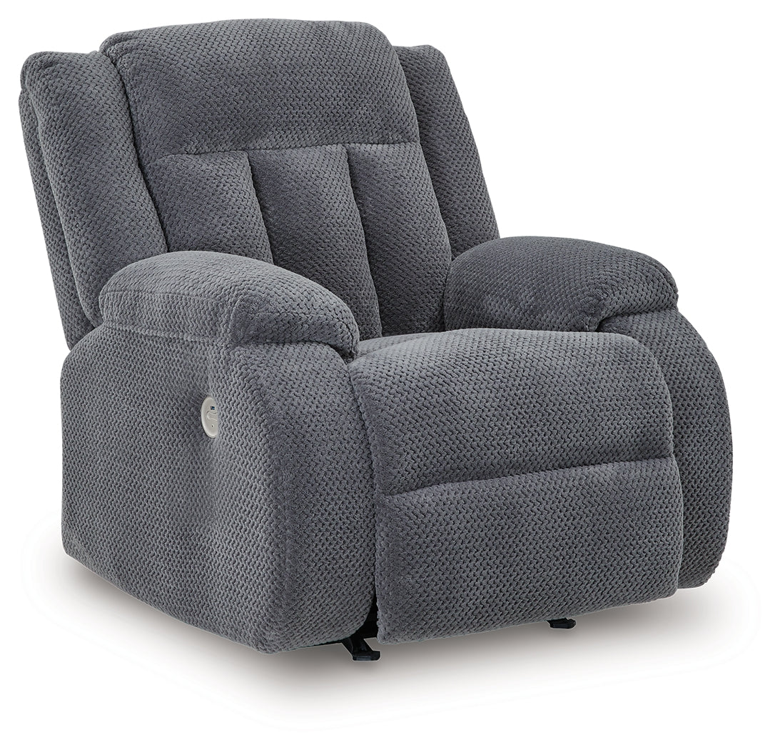 Observation Steel Power Recliner by Ashley at Eve Furniture