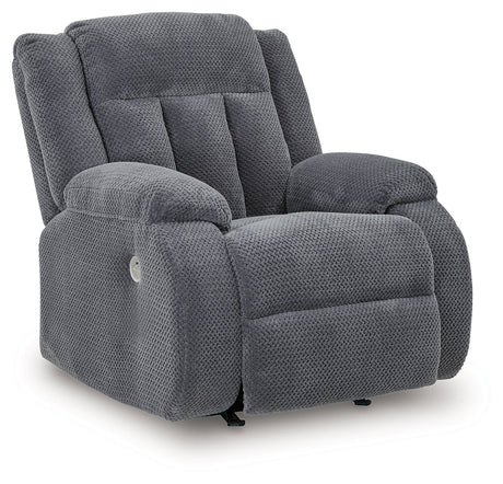 Observation Steel Power Recliner by Ashley at Eve Furniture