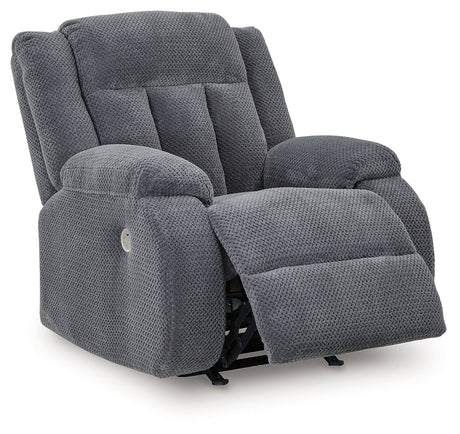 Observation Steel Power Recliner by Ashley at Eve Furniture