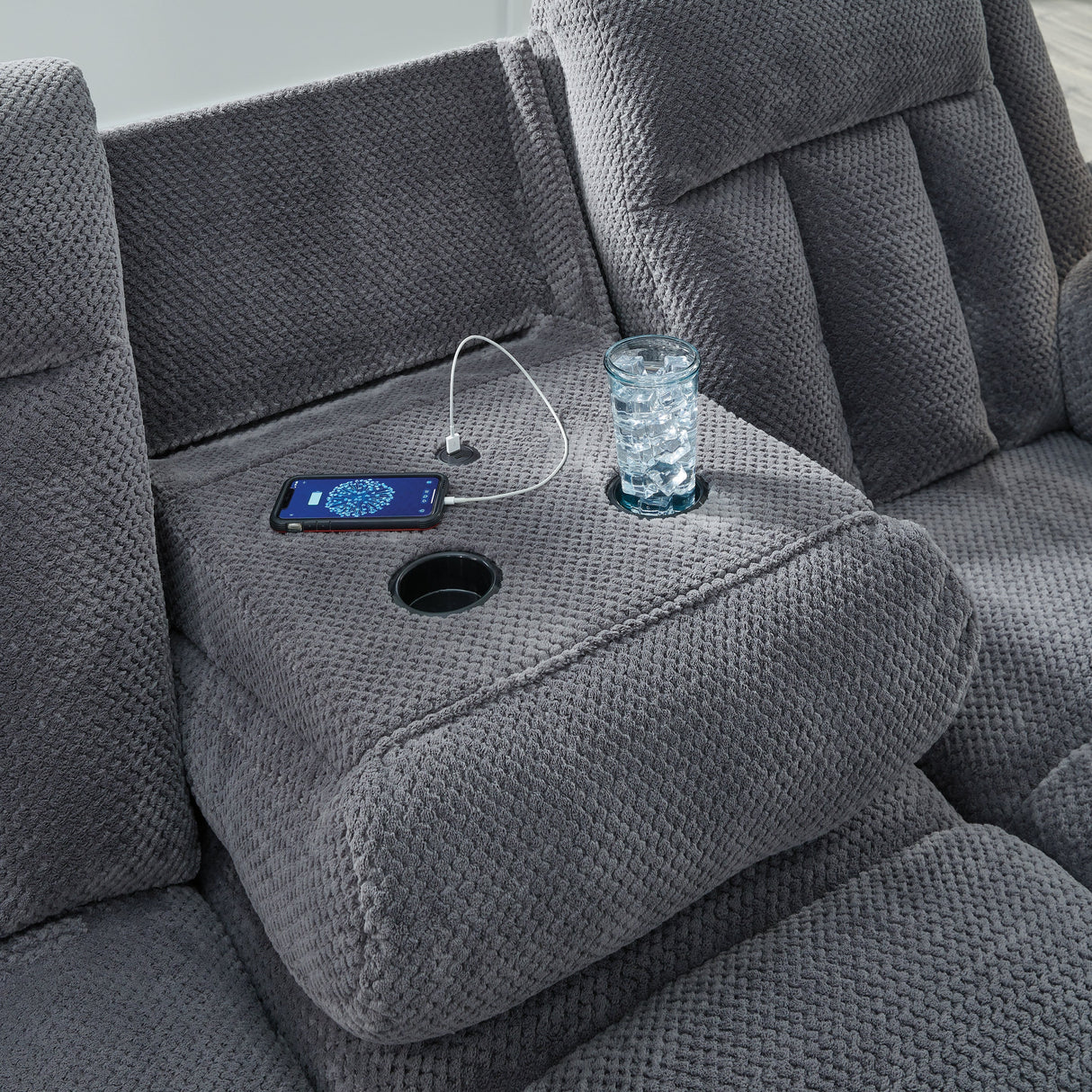 Observation Steel Power Reclining Living Room Set by Ashley at Eve Furniture