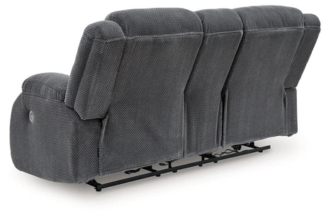 Observation Steel Power Reclining Sofa and Loveseat by Ashley at Eve Furniture