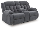 Observation Steel Power Reclining Loveseat with Console by Ashley at Eve Furniture
