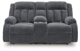 Observation Steel Power Reclining Sofa and Loveseat by Ashley at Eve Furniture