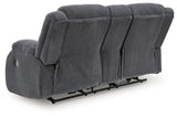 Observation Steel Power Reclining Loveseat with Console by Ashley at Eve Furniture