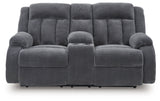 Observation Steel Power Reclining Sofa and Loveseat by Ashley at Eve Furniture