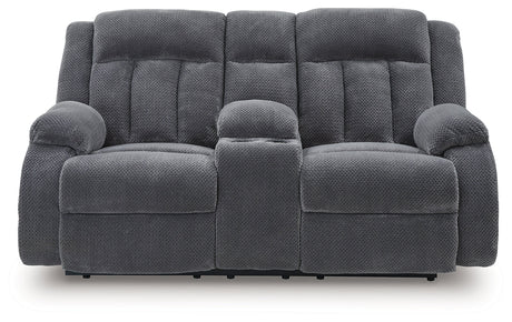 Observation Steel Power Reclining Sofa and Loveseat by Ashley at Eve Furniture