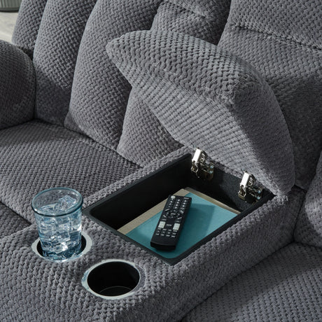 Observation Steel Power Reclining Sofa and Loveseat by Ashley at Eve Furniture