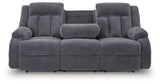 Observation Steel Power Reclining Sofa with Drop Down Table by Ashley at Eve Furniture