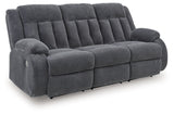 Observation Steel Power Reclining Sofa with Drop Down Table by Ashley at Eve Furniture