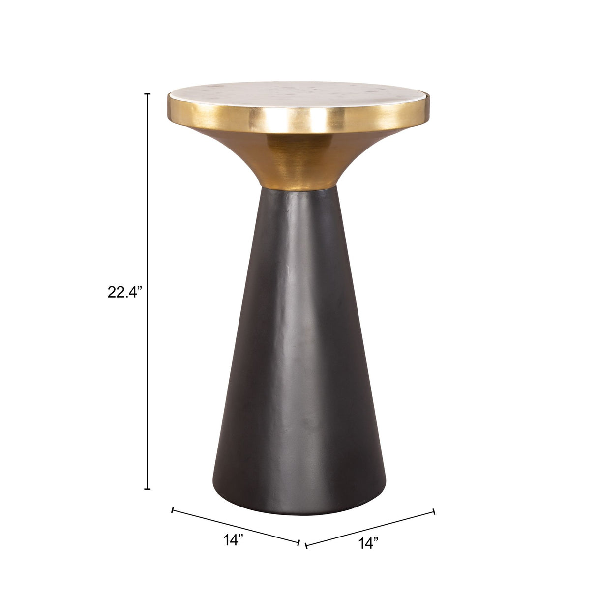 Obsidian Accent Table Multicolor by Zuomod at Eve Furniture