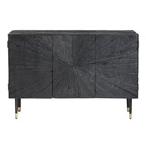 Obsidian Black Three-Door Sideboard by Crestview at Eve Furniture