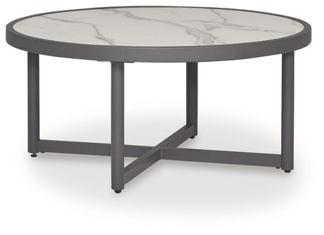 Ocean Beach Gray Outdoor Coffee Table by Ashley at Eve Furniture