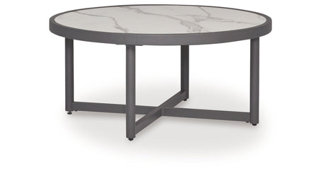 Ocean Beach Gray Outdoor Coffee Table by Ashley at Eve Furniture