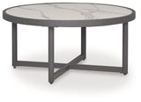 Ocean Beach Gray Outdoor Coffee Table by ASHLEY FURNITURE at Eve Furniture
