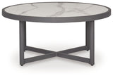 Ocean Beach Gray Outdoor Coffee Table by ASHLEY FURNITURE at Eve Furniture