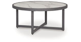 Ocean Beach Gray Outdoor Coffee Table by ASHLEY FURNITURE at Eve Furniture