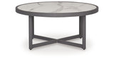 Ocean Beach Gray Outdoor Coffee Table by ASHLEY FURNITURE at Eve Furniture