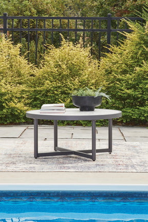 Ocean Beach Gray Outdoor Coffee Table by ASHLEY FURNITURE at Eve Furniture